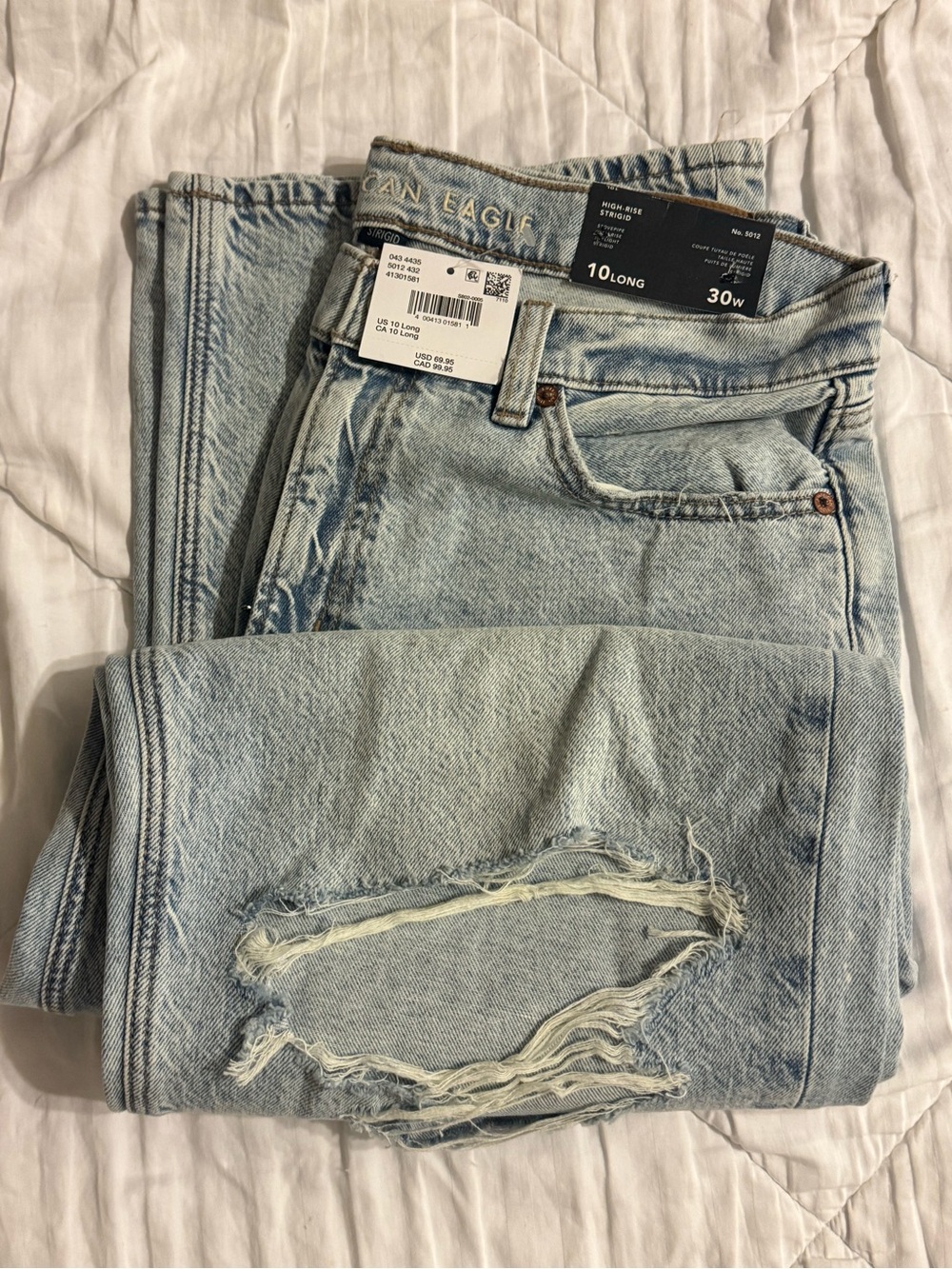 American Eagle Outfitters STOVEPIPE High Rise 10L